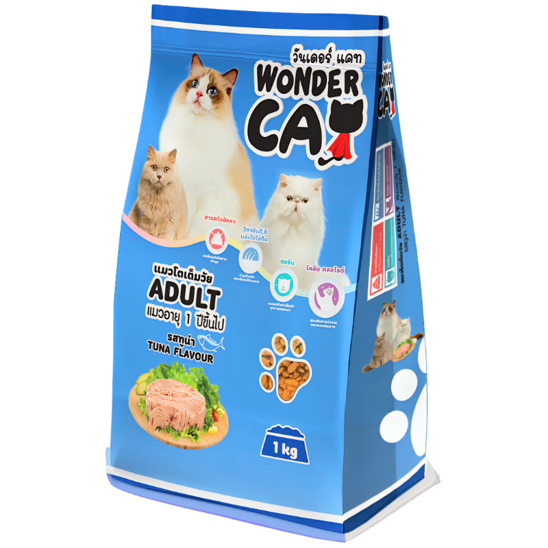 Thức ăn hạt WONDER CAT Tuna Flavour cho Mèo vị Cá Ngừ